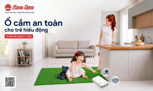 Ổ cắm an toàn cho trẻ hiếu động